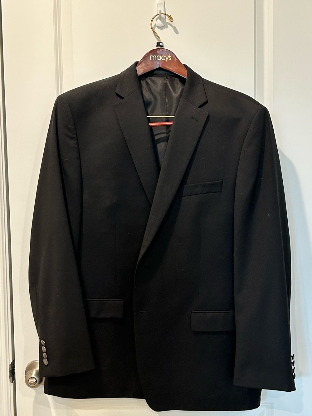 Men’s 48R Black Sport Coat Michael Kors